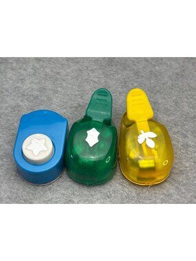Set Mini Paper Punches Star Shield Leaf Shapes for Scrapbooking